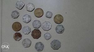 Indian Currency Antique Coins 1 paise to 10