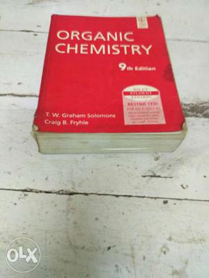 Organic chemistry by solomons and fryhle.