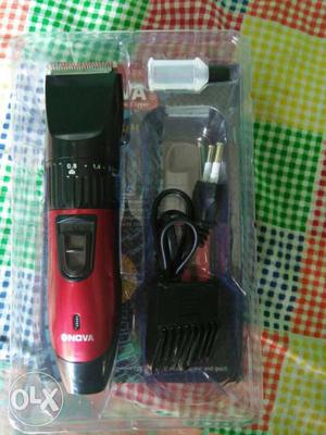 Red And Black Electric Hair Shaver