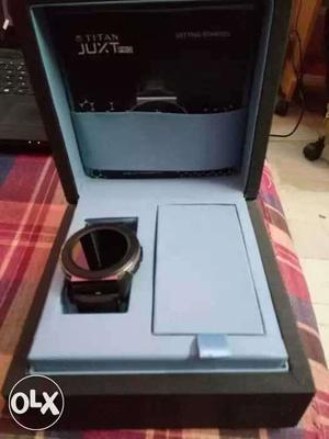 Round Silver Framed Smart Watch In Box