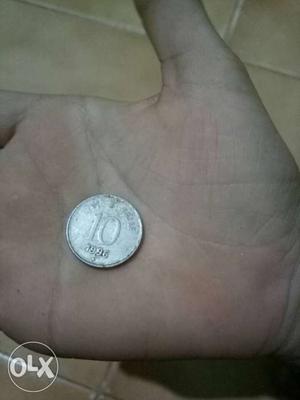 Round  Silver Indian Paise Coin