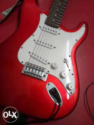 Yamaha Pacifica Red Electric Guitar and Stranger