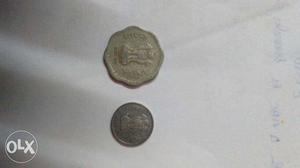 () and () ten Paise coins