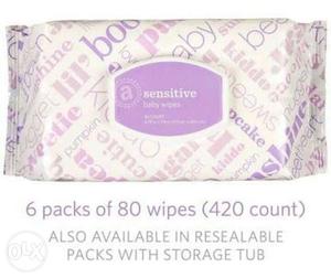 6 Pack Of 80 Wipes Pack