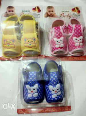 Baby shoes pack of 3