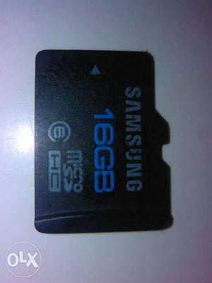 Black 16 Gb Samsung Micro SD Card