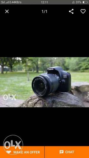 Black Canon DSLR Camera