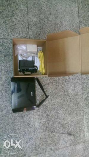 Black D-Link Wireless Router With Box