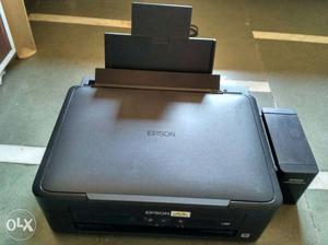 Black Epson inktank printer. it scan, print,