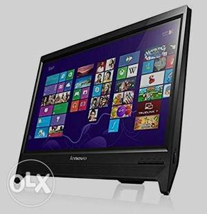 Black Lenovo Flat Screen Monitor