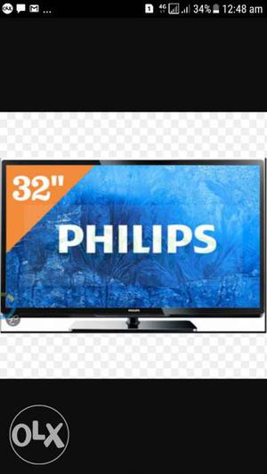 Black Philips 32" Flat Screen TV