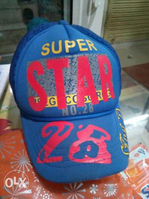 Blue Super Star 28 Print Truckers Hat