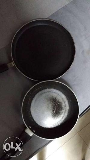 Frying pan set of 2, works in induction, good