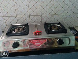 Gas stove along with vessel stand. Available after 5th
