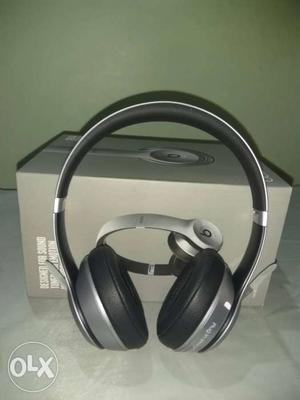 Grey And Black Beats Wireless Headphones With Box