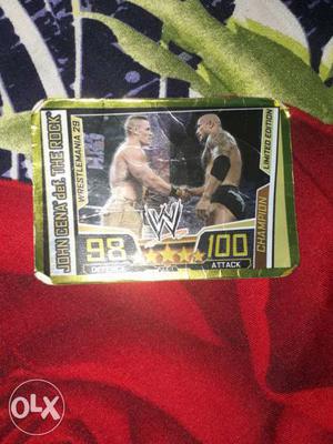 John Cena The Rock Trading Card