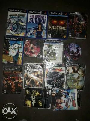 My ps2 sony all games good condition ps2 and all