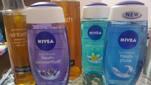 NEW Neutrogena(2) and Nivea(3) shower gels with