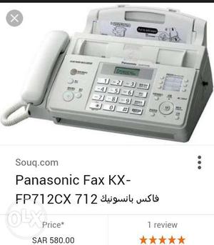New fax machine with packet not use