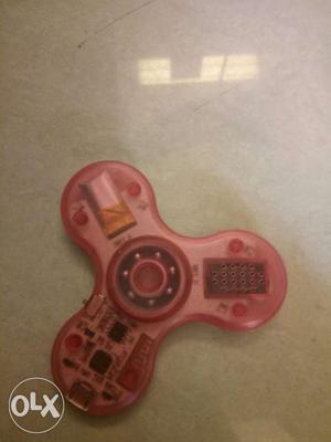 Pink LED Tri-fidget Hand Spinner