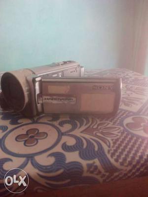 Silver Sony Handycam