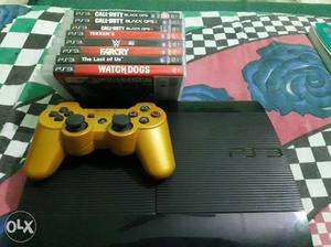 Sony PS3 Console With Yellow Controlleer