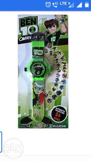 Toddler's Green And Black BEN10 Themed Watch