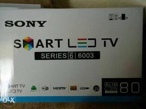White Sony Smart LED TV Box