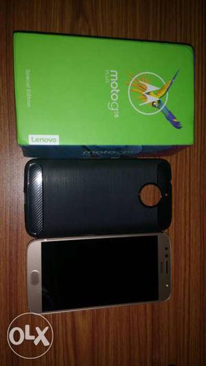 3 days old moto g5s plus with back cover...