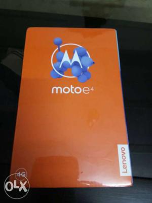 Moto e4 4 days old Sealed pack phone not even
