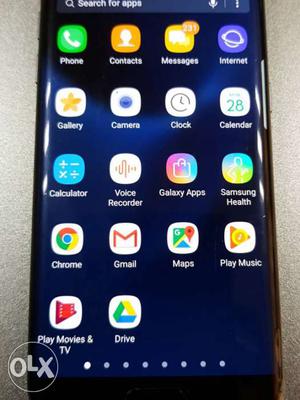 Samsung galaxy s7 edge 128GB pearl black.neat with 5 months