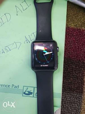 Apple series 2 42 mm steel watch in gud condition