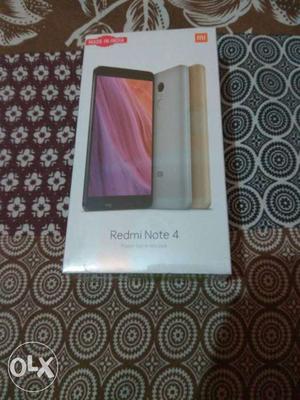 Brand new seal packed Redmi note 4(Grey) 4gb+64gb