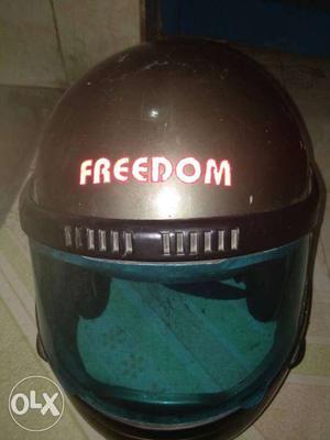 Gray And Black Freedom Full-face Helmet