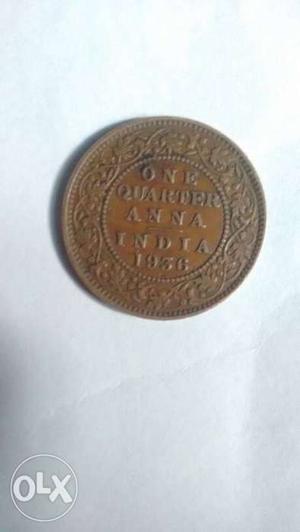 I want to sell one quater anna coin 