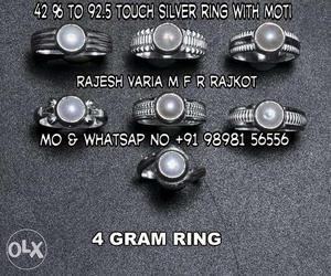 Moti Silver Rings