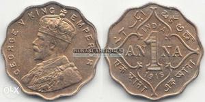 One anna Coins