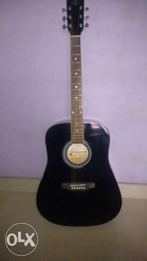 Pluto black acoustic imported guittar, no