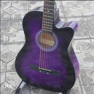 Purple Single-cutaway Acoustic Guitar