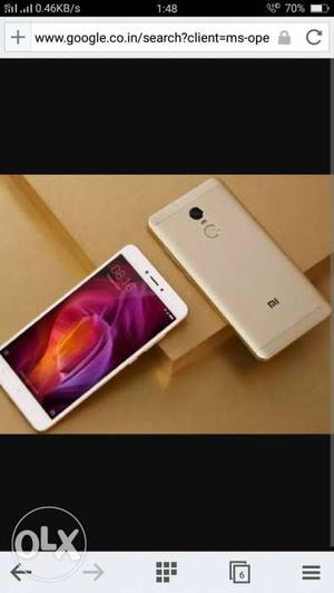 Redmi note 4 gold (box pack) 64 gb + 4 gb