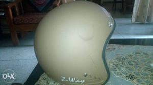 Replay branded millitary colour half helmet in