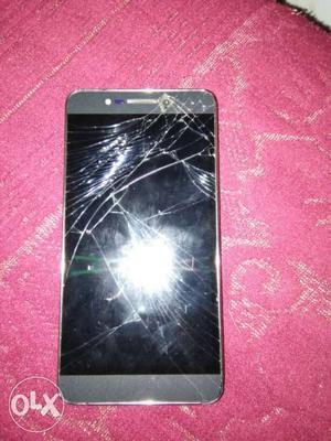 Screen is cracked but touch is awesome it is xolo