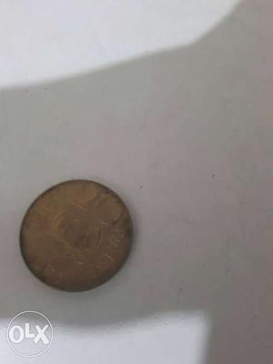 Beige Copper Coin