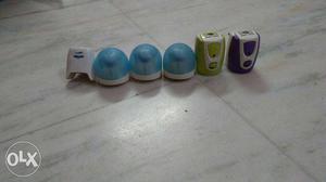 Blue, Green And Purple Electronic Device