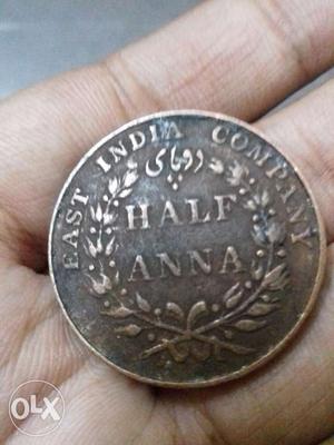 East India company HALF ANNA 183 years old ()
