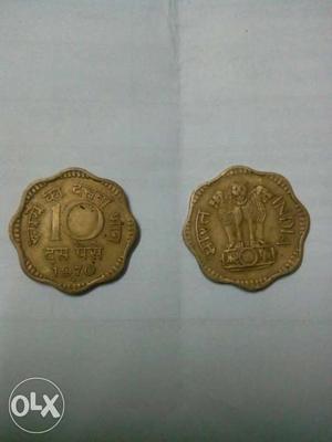 Precious old coin of 70's