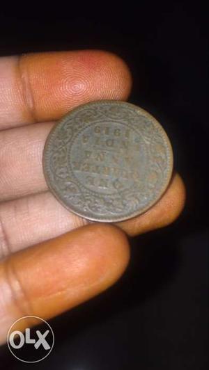Round One Quarter Indian Anna Silver Coin