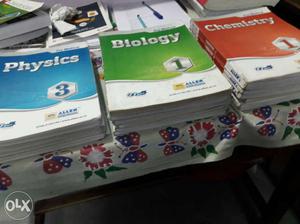 Three Physics, Biology And Chemistry set of books for