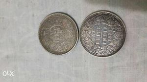 Two India Coins maharani victoya & Raja
