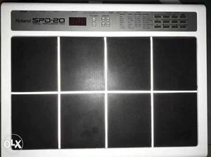White And Black Roland SPD-20 Audio Mixer